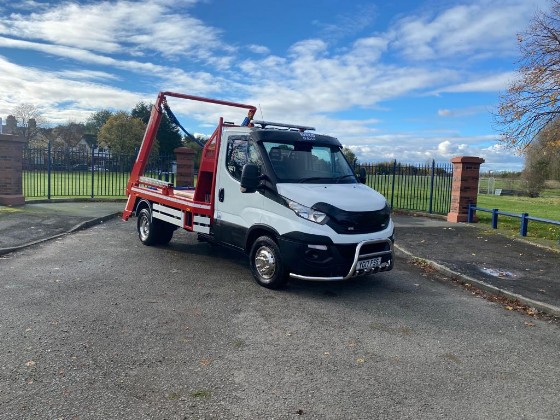 mini skip loader transit 