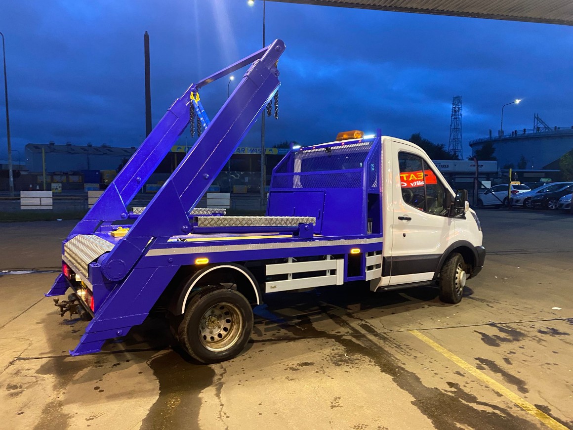 mini skip loader transit 